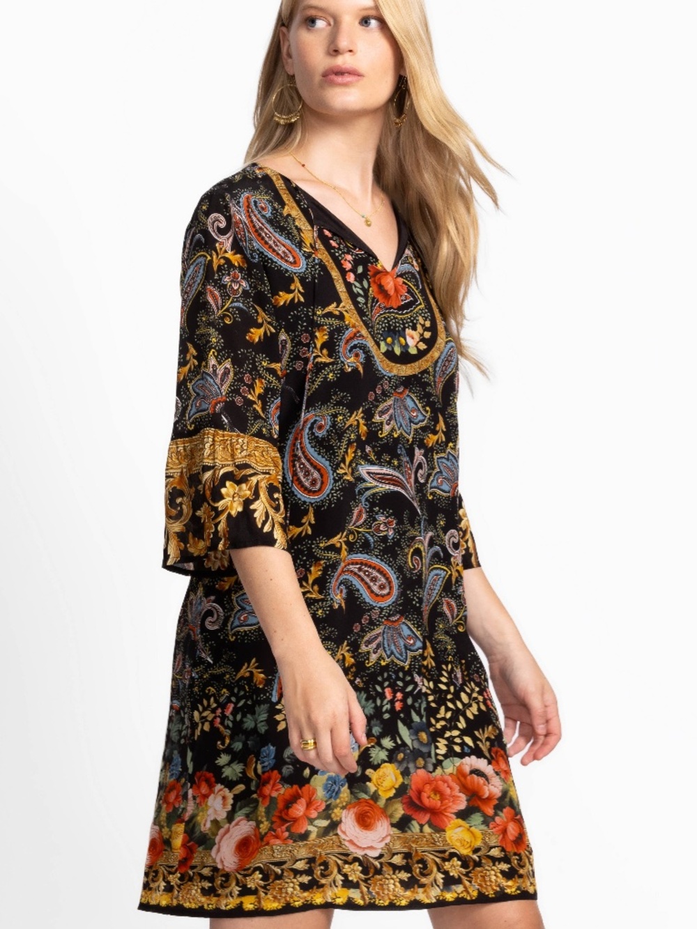 Johnny Was Sofiya Silk Dress